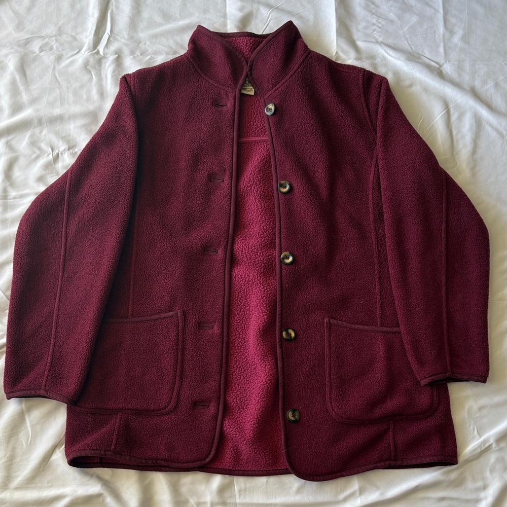 L.L. Bean Pink Textured Jacket